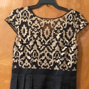 Gold and black dress Only worn 1x